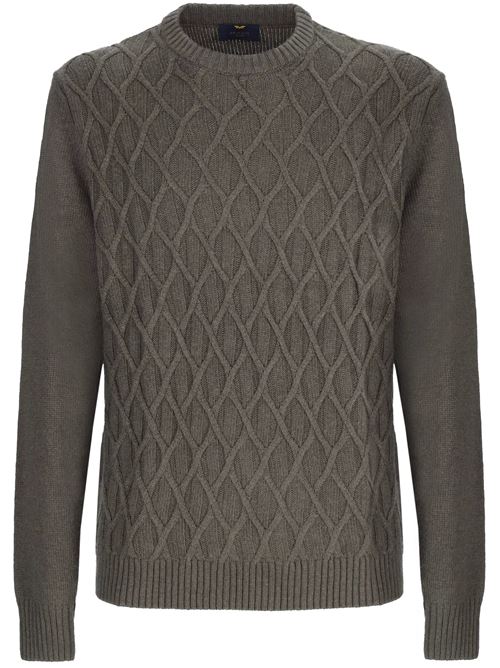 girocollo wilkes punto norvegese/maglia rasata ARMATA DI MARE | 50178637